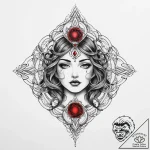 Tattoo sketch cosmic soul, tattoo sketch desi… – tattoo sketch (№1756794627_0, 02.09.2025 06:30) — tattoovalue.net