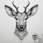 Tattoo sketch elegant doe tattoo, tattoo sket… – tattoo sketch (№1756795231_0, 02.09.2025 06:40) — tattoovalue.net
