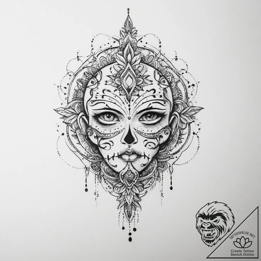 Tattoo sketch mind - tattoo sketch (№1756795631_0, 02.09.2025 06:47) — tattoovalue.net