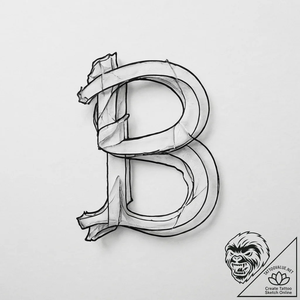 The letters jsu interlocked - tattoo sketch (№1756795969_0, 02.09.2025 06:52) — tattoovalue.net