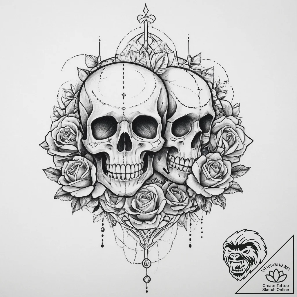Tattoo sketch kingdom, tattoo drawing outline... - tattoo sketch (№1756797037_0, 02.09.2025 07:10) — tattoovalue.net