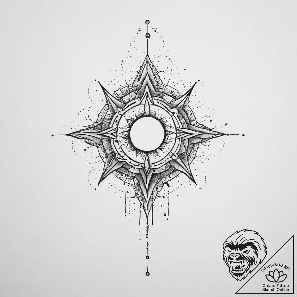 Tattoo sketch cosmic understanding, concept a... - tattoo sketch (№1756797844_0, 02.09.2025 07:24) — tattoovalue.net