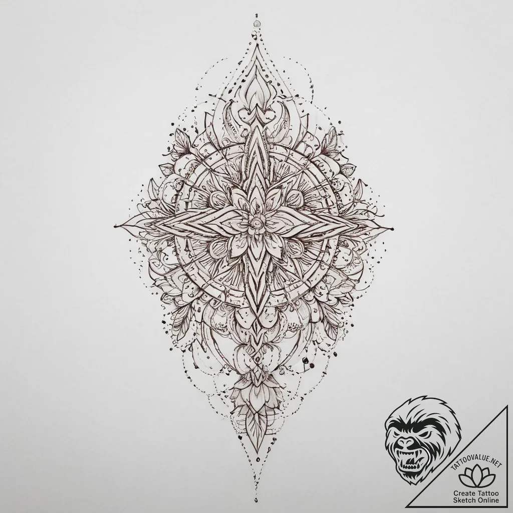 Tattoo sketch gold - tattoo sketch (№1756799653_0, 02.09.2025 07:54) — tattoovalue.net