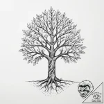 Tattoo sketch tree with a couple, tattoo draw… – tattoo sketch (№1756803451_0, 02.09.2025 08:57) — tattoovalue.net