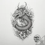Tattoo sketch gold, ink illustration for tatt… – tattoo sketch (№1756804663_0, 02.09.2025 09:17) — tattoovalue.net