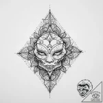 Tattoo sketch a symbolic idea, tattoo line ar… – tattoo sketch (№1756804865_0, 02.09.2025 09:21) — tattoovalue.net