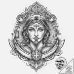 Tattoo sketch spiritual representation, conce… – tattoo sketch (№1756805463_0, 02.09.2025 09:31) — tattoovalue.net