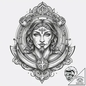 Tattoo sketch spiritual representation, conce… – tattoo sketch (№1756805463_0, 02.09.2025 09:31) — tattoovalue.net