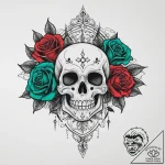Tattoo sketch green, ink illustration for tat… – tattoo sketch (№1756805663_0, 02.09.2025 09:34) — tattoovalue.net