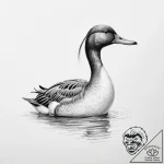 Tattoo sketch pintail – tattoo sketch (№1756806666_0, 02.09.2025 09:51) — tattoovalue.net