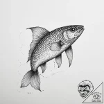 Tattoo sketch grayling, concept art for tatto… – tattoo sketch (№1756885940_0, 03.09.2025 07:52) — tattoovalue.net