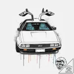 Tattoo sketch back to the future delorean, ta… – tattoo sketch (№1756890085_0, 03.09.2025 09:01) — tattoovalue.net