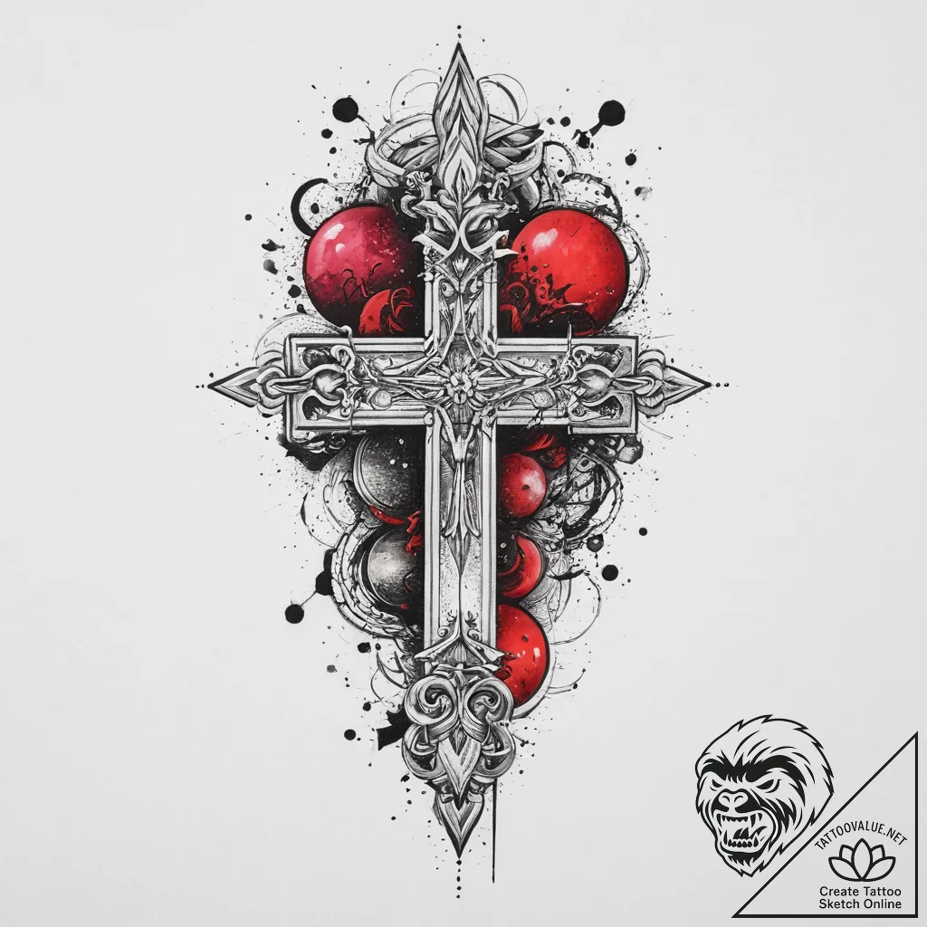 Tattoo sketch cosmic history, concept art for... - tattoo sketch (№1756891869_0, 03.09.2025 09:31) — tattoovalue.net