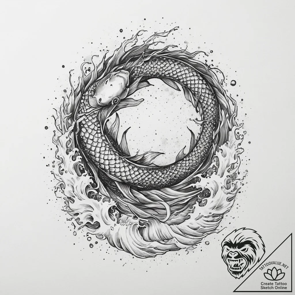 Tattoo sketch cosmic essence, artistic tattoo... - tattoo sketch (№1756894802_0, 03.09.2025 10:20) — tattoovalue.net