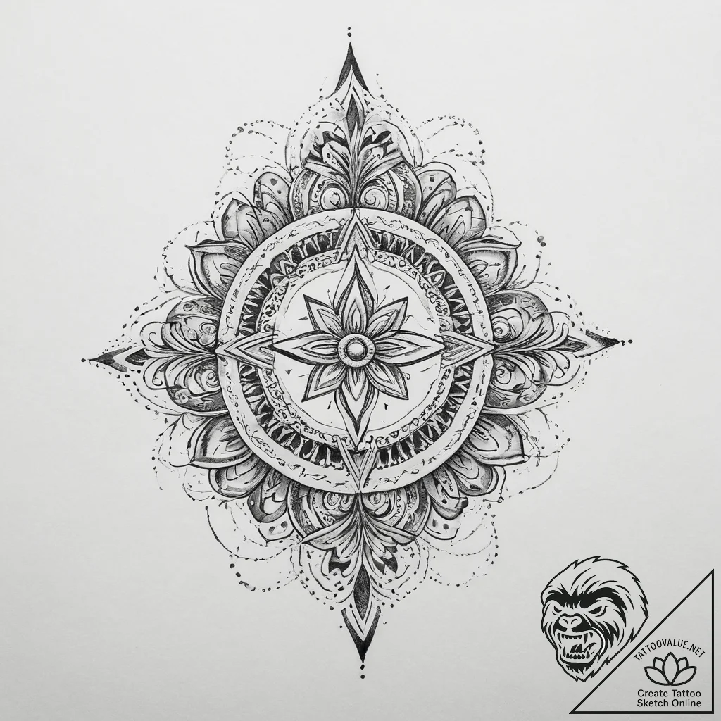 Tattoo sketch cosmic myth, tattoo sketch desi... - tattoo sketch (№1756896176_0, 03.09.2025 10:42) — tattoovalue.net