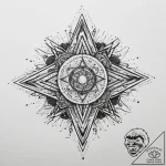 Tattoo sketch cosmic spirit, tattoo line art,… – tattoo sketch (№1756896567_0, 03.09.2025 10:49) — tattoovalue.net