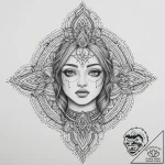 Tattoo sketch doll making a doll head, tattoo… – tattoo sketch (№1756897378_0, 03.09.2025 11:02) — tattoovalue.net