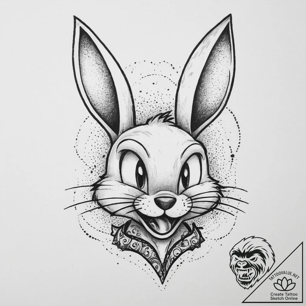 Tattoo sketch looney tunes logo, tattoo sketc... - tattoo sketch (№1756897575_0, 03.09.2025 11:06) — tattoovalue.net