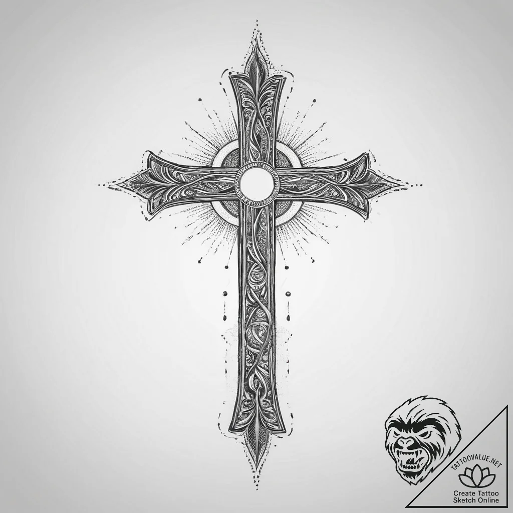 Tattoo sketch a symbolic concept, artistic ta... - tattoo sketch (№1756897966_0, 03.09.2025 11:12) — tattoovalue.net