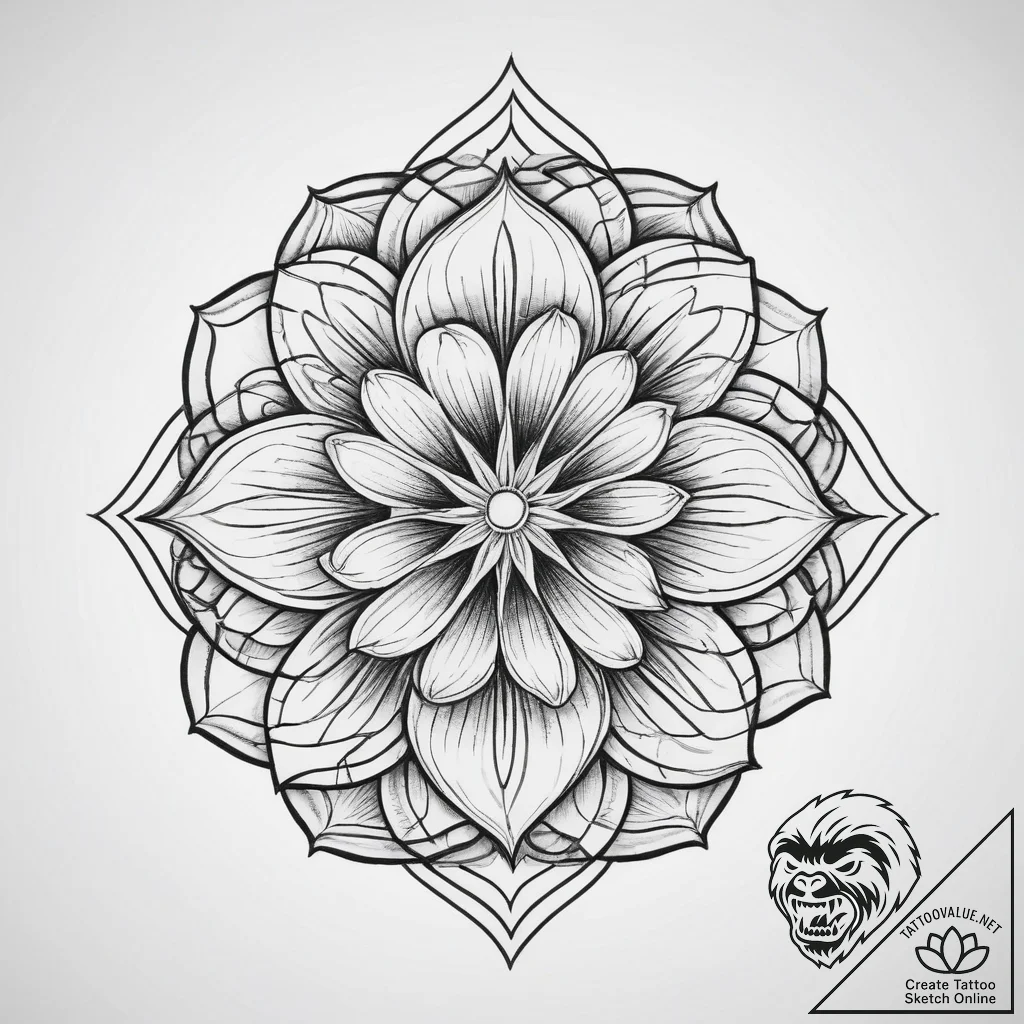Tattoo sketch morning glory flower, tattoo dr... - tattoo sketch (№1756898162_0, 03.09.2025 11:16) — tattoovalue.net