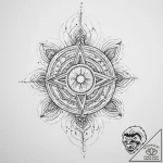 Tattoo sketch cosmic entity – tattoo sketch (№1756898359_0, 03.09.2025 11:19) — tattoovalue.net