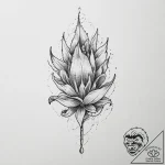 Tattoo sketch amber, ink illustration for tat… – tattoo sketch (№1756899142_0, 03.09.2025 11:32) — tattoovalue.net