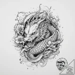 Tattoo sketch cosmic ghost, tattoo flash shee… – tattoo sketch (№1756899338_0, 03.09.2025 11:35) — tattoovalue.net