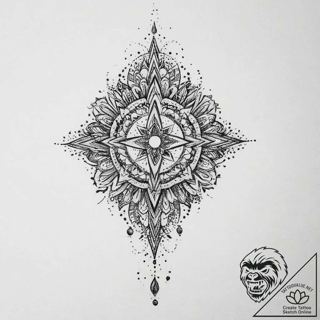 Tattoo sketch blessed ground, concept art for... - tattoo sketch (№1756900710_0, 03.09.2025 11:58) — tattoovalue.net