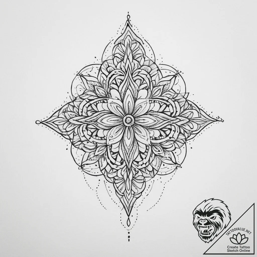 Tattoo sketch узор на спине, concept art for... - tattoo sketch (№1756903054_0, 03.09.2025 12:37) — tattoovalue.net
