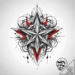 Tattoo sketch slavic star with a bird, ink il… – tattoo sketch (№1756904030_0, 03.09.2025 12:53) — tattoovalue.net