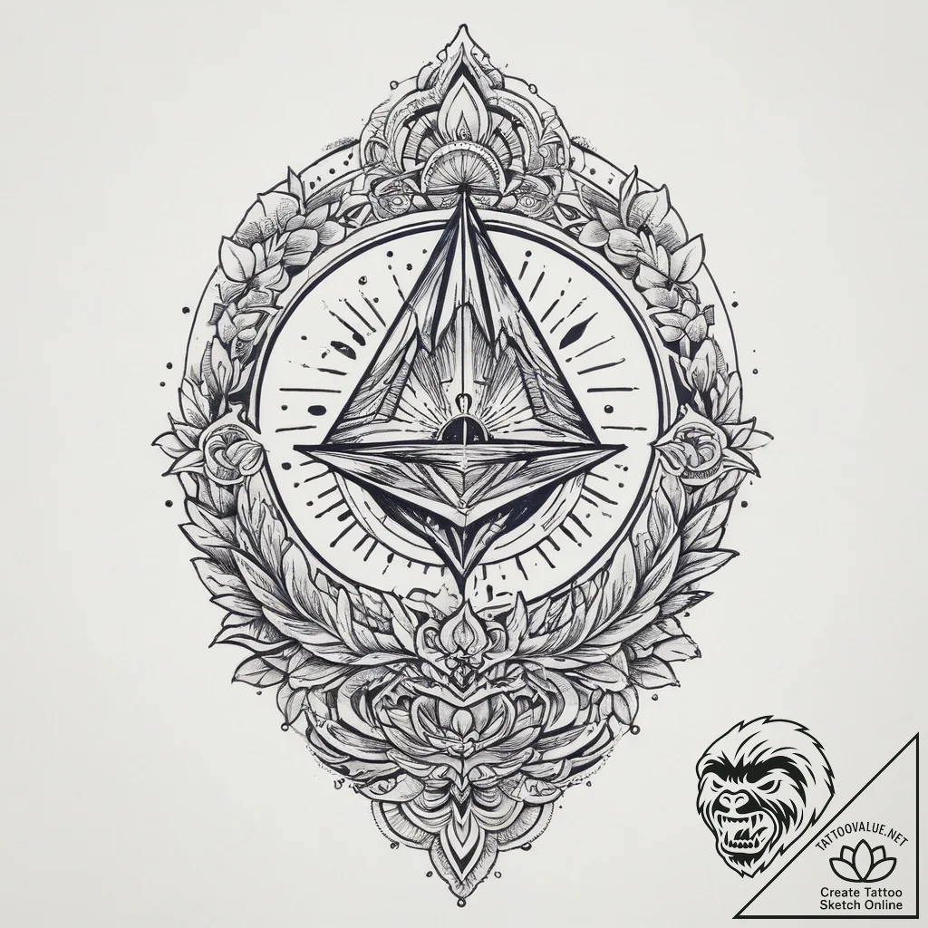 Tattoo sketch cosmic presence, tattoo sketch... - tattoo sketch (№1756905593_0, 03.09.2025 13:19) — tattoovalue.net