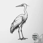 Tattoo sketch puns a crane that says “i’m a c… – tattoo sketch (№1756909090_0, 03.09.2025 14:18) — tattoovalue.net