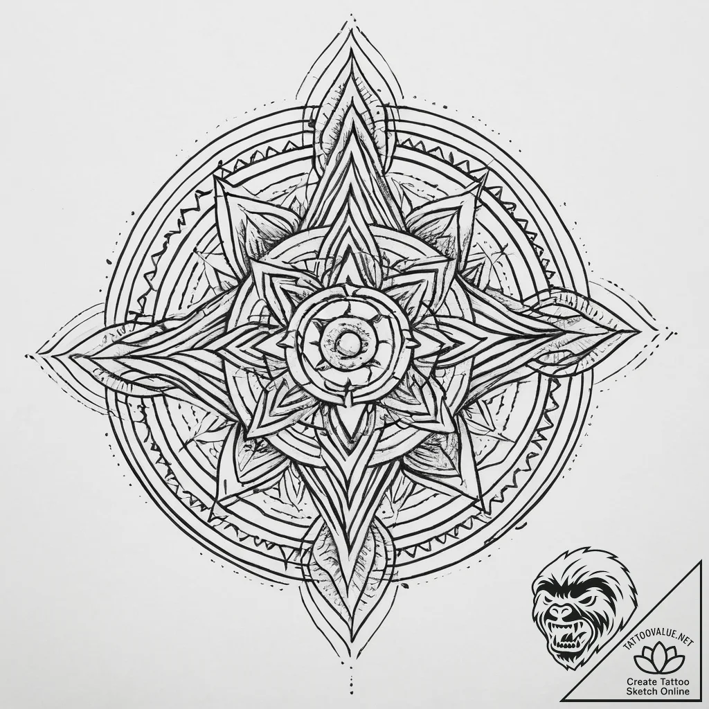 Tattoo sketch arcane symbol, tattoo drawing o... - tattoo sketch (№1756909881_0, 03.09.2025 14:31) — tattoovalue.net