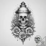 Tattoo sketch miner lantern, artistic tattoo… – tattoo sketch (№1756910080_0, 03.09.2025 14:34) — tattoovalue.net