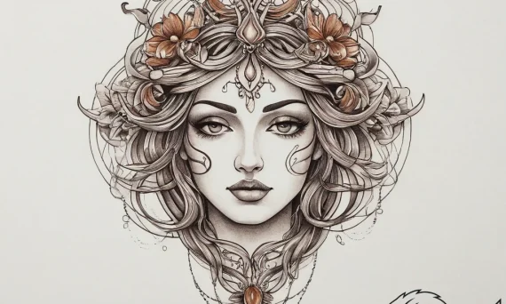 Tattoo sketch clay, ink illustration for tatt... - tattoo sketch (№1756911287_0, 03.09.2025 14:54) — tattoovalue.net