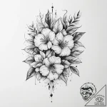 Tattoo sketch painting a still life – tattoo sketch (№1756912081_0, 03.09.2025 15:08) — tattoovalue.net