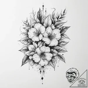 Tattoo sketch painting a still life – tattoo sketch (№1756912081_0, 03.09.2025 15:08) — tattoovalue.net
