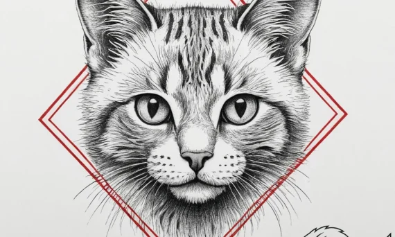 Tattoo sketch playful kitten tattoo, tattoo s... - tattoo sketch (№1756912677_0, 03.09.2025 15:17) — tattoovalue.net