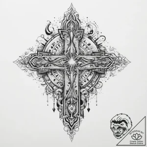 Tattoo sketch cosmic realm, concept art for t… – tattoo sketch (№1756913477_0, 03.09.2025 15:31) — tattoovalue.net