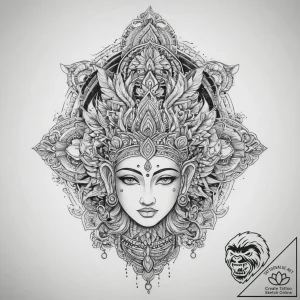 Tattoo sketch hindu gods with animal heads, t… – tattoo sketch (№1756913674_0, 03.09.2025 15:34) — tattoovalue.net