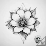 Tattoo sketch moonflower flower, ink illustra… – tattoo sketch (№1756914503_0, 03.09.2025 15:48) — tattoovalue.net