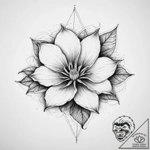 Tattoo sketch moonflower flower, ink illustra… – tattoo sketch (№1756914503_0, 03.09.2025 15:48) — tattoovalue.net