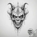 Tattoo sketch nightmare – tattoo sketch (№1756914718_0, 03.09.2025 15:51) — tattoovalue.net