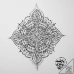 Tattoo sketch blessed creation – tattoo sketch (№1757002316_0, 04.09.2025 16:11) — tattoovalue.net