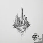 Tattoo sketch city, tattoo sketch design, min… – tattoo sketch (№1757002916_0, 04.09.2025 16:21) — tattoovalue.net