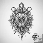 Tattoo sketch scissors, tattoo flash sheet de… – tattoo sketch (№1757003697_0, 04.09.2025 16:34) — tattoovalue.net