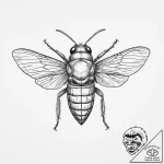 Tattoo sketch cicada, ink illustration for ta… – tattoo sketch (№1757004091_0, 04.09.2025 16:41) — tattoovalue.net