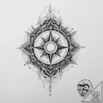 Tattoo sketch cosmic essence, tattoo line art… – tattoo sketch (№1757005489_0, 04.09.2025 17:04) — tattoovalue.net