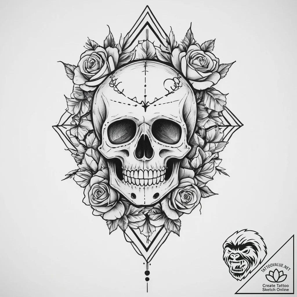 Tattoo sketch skeleton, tattoo drawing outlin... - tattoo sketch (№1757006276_0, 04.09.2025 17:17) — tattoovalue.net