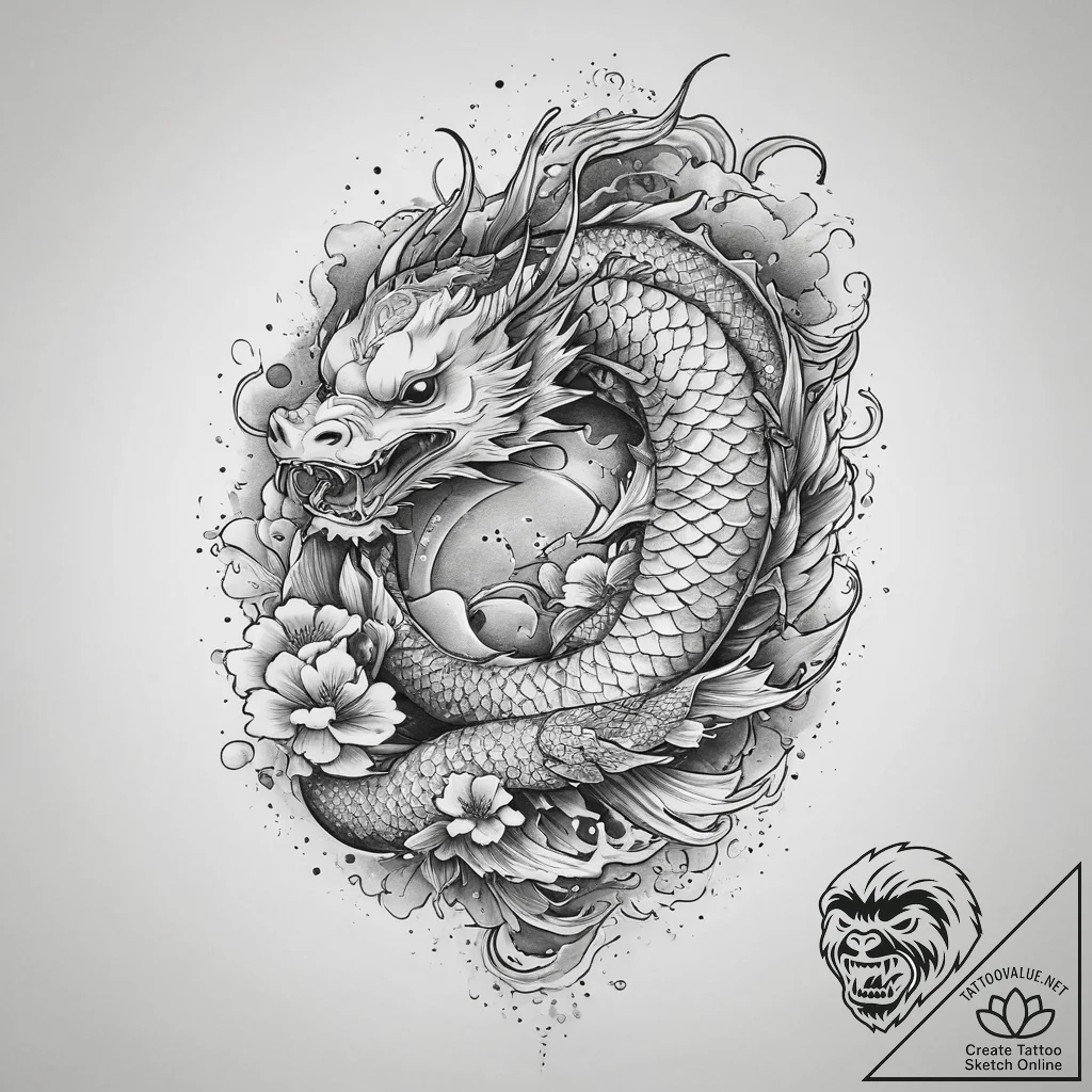 Tattoo sketch a symbolic event, tattoo sketch... - tattoo sketch (№1757006474_0, 04.09.2025 17:21) — tattoovalue.net